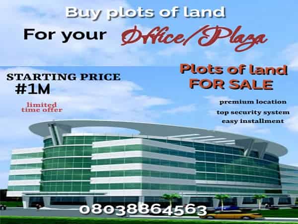 Plot Of Lands For Sale For Building Office Or Plaza In Abuja